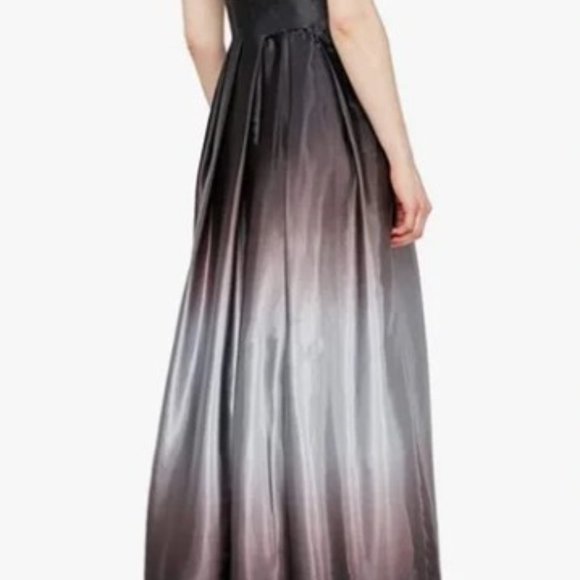 SLNY Ombre skirt tank with bow - Picture 5 of 6